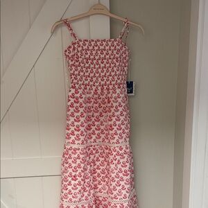 Roller Rabbit Red and White Patterned Dress